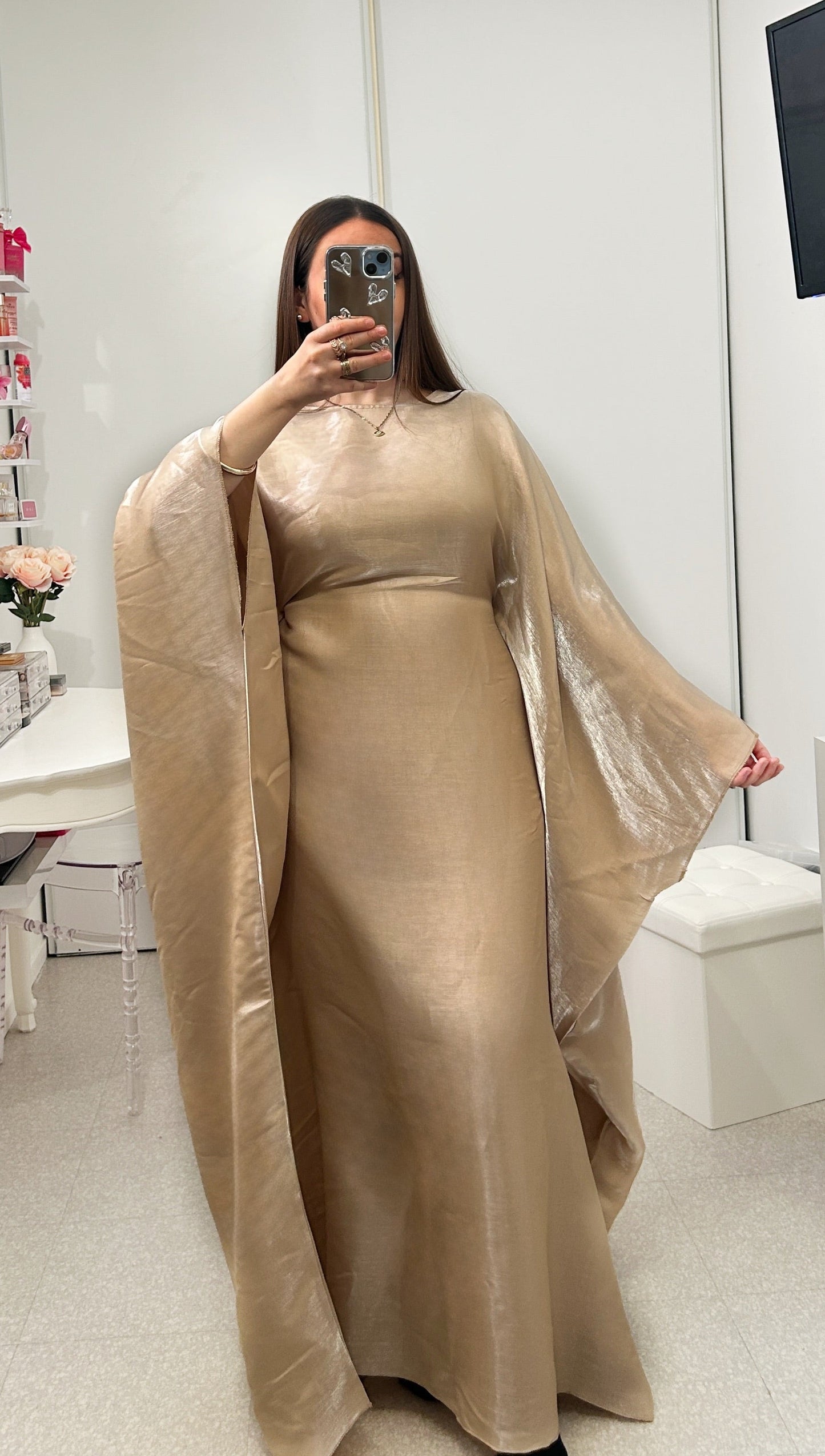 Abaya satinée