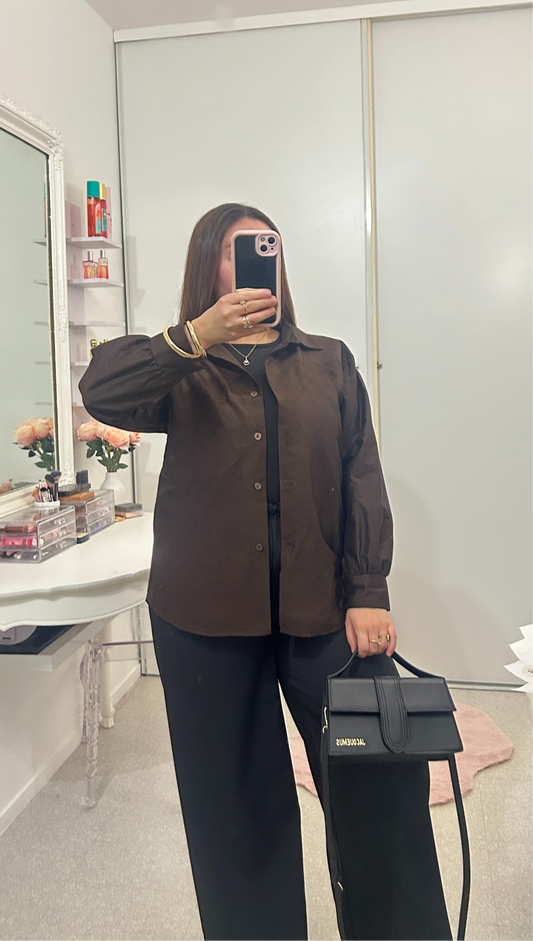 Long brown shirt