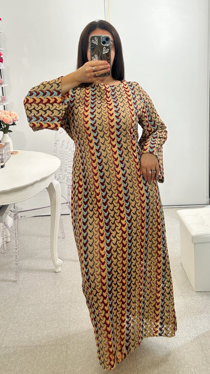 Robe longue crochet à nouer