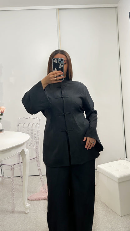 Ensemble long asiatique