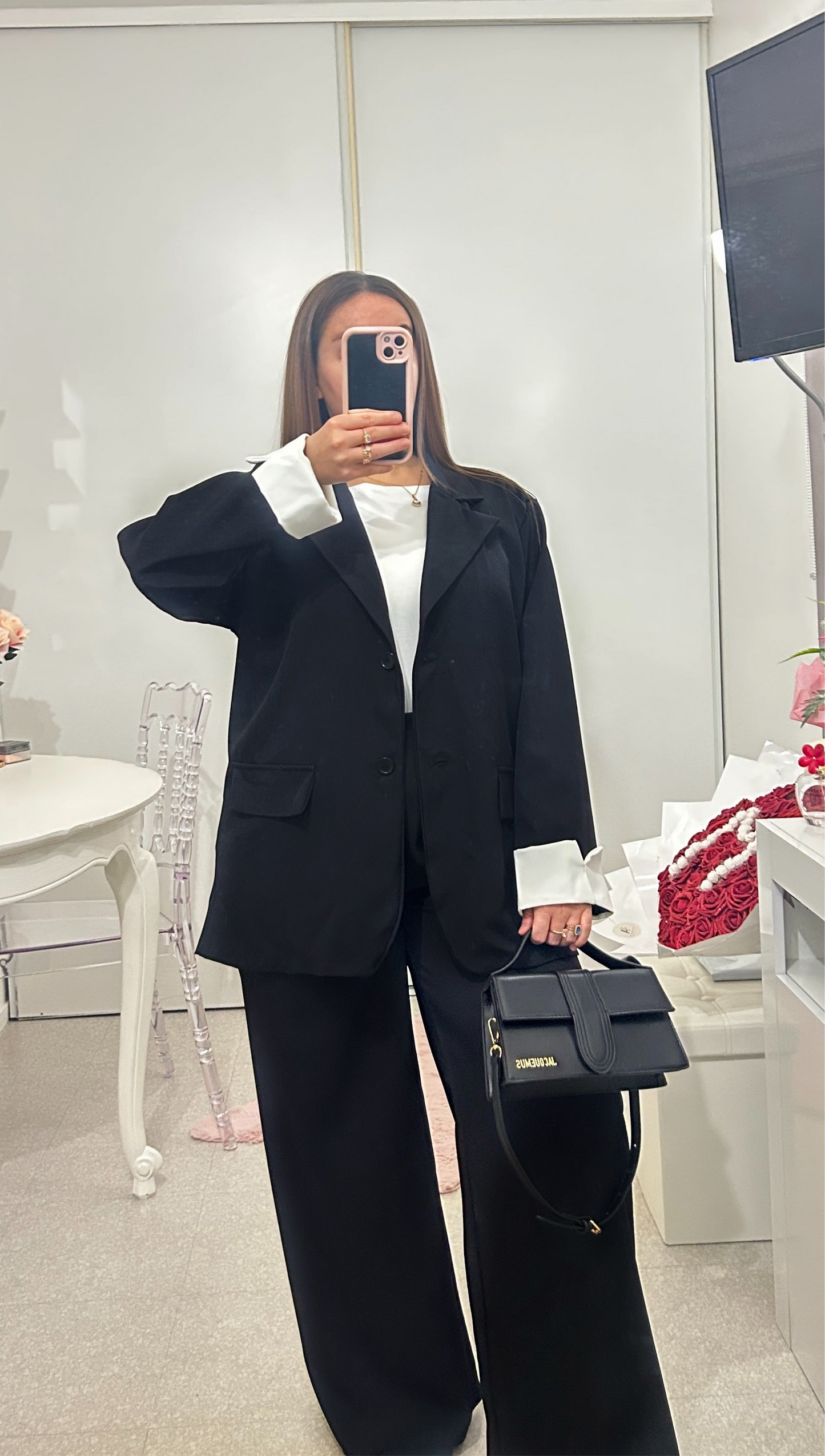 Ensemble long blazer et pantalon