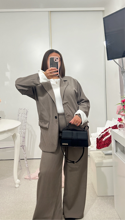 Ensemble long blazer et pantalon