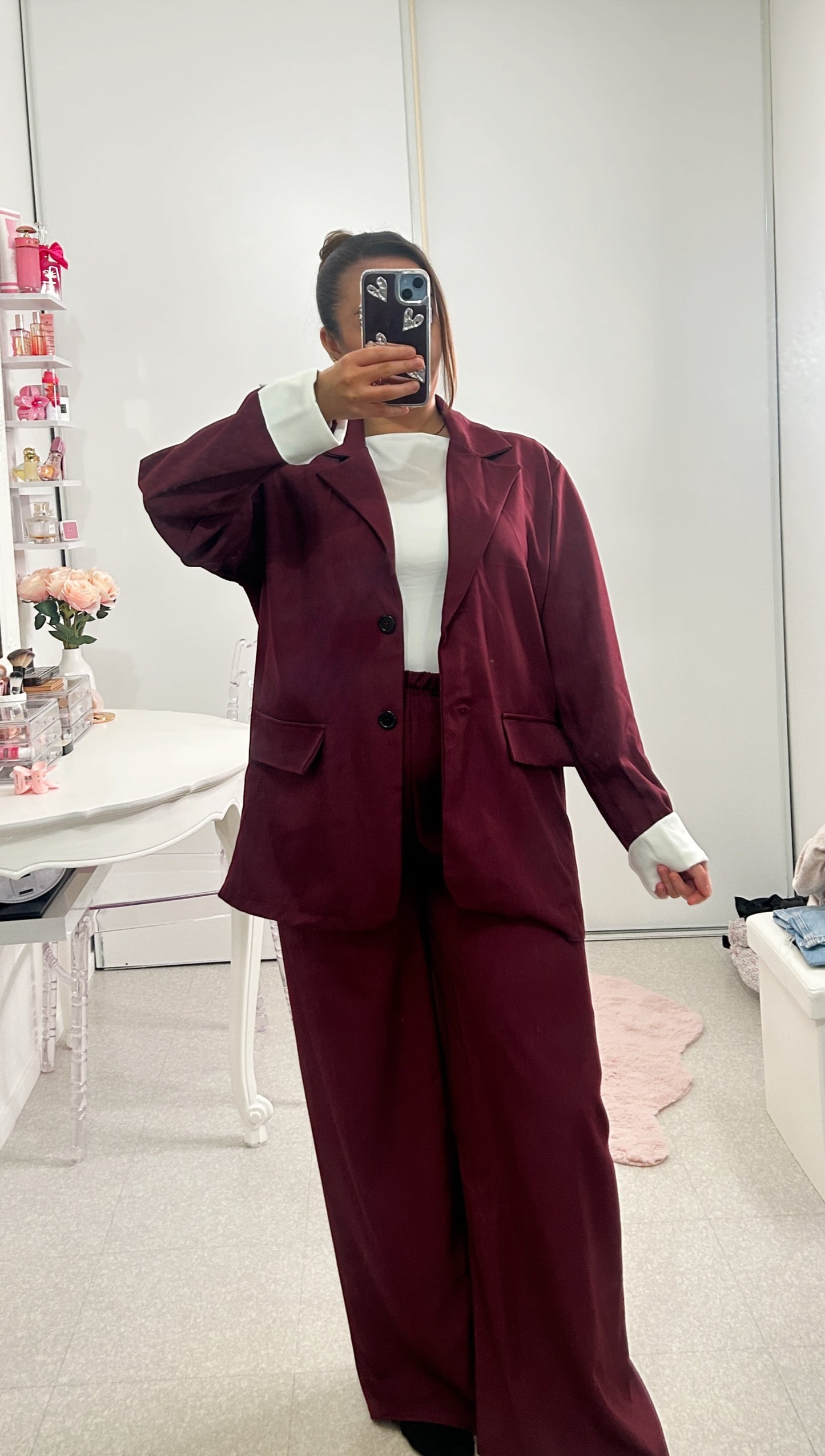 Ensemble long blazer et pantalon