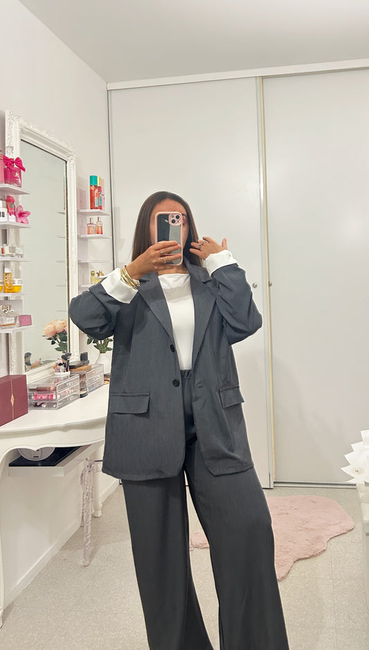 Ensemble long blazer et pantalon