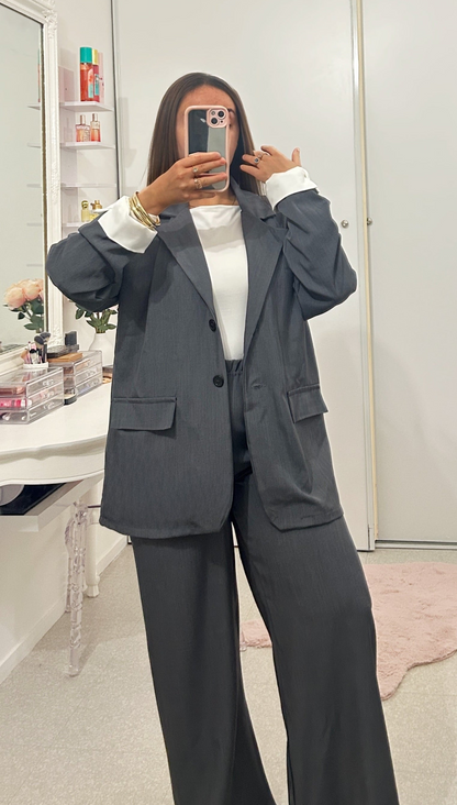 Ensemble blazer leger oversize